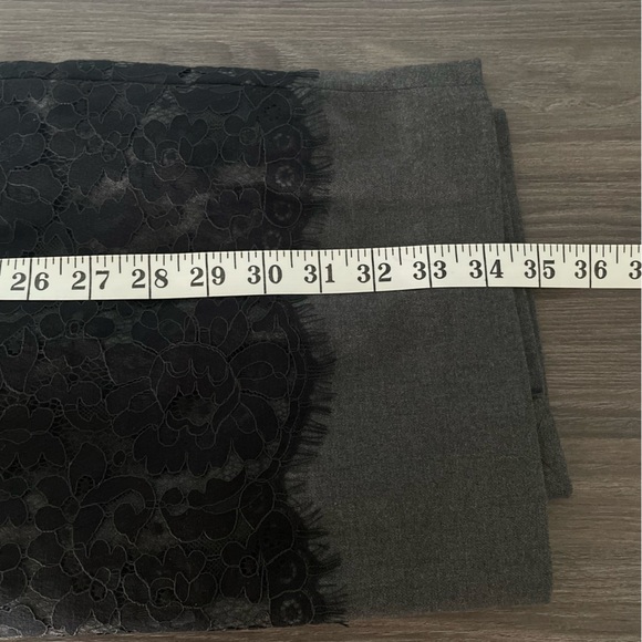 NWT Banana Republic Gray and Black Lace Overlay Sleeveless Sheath Dress - Picture 14 of 14